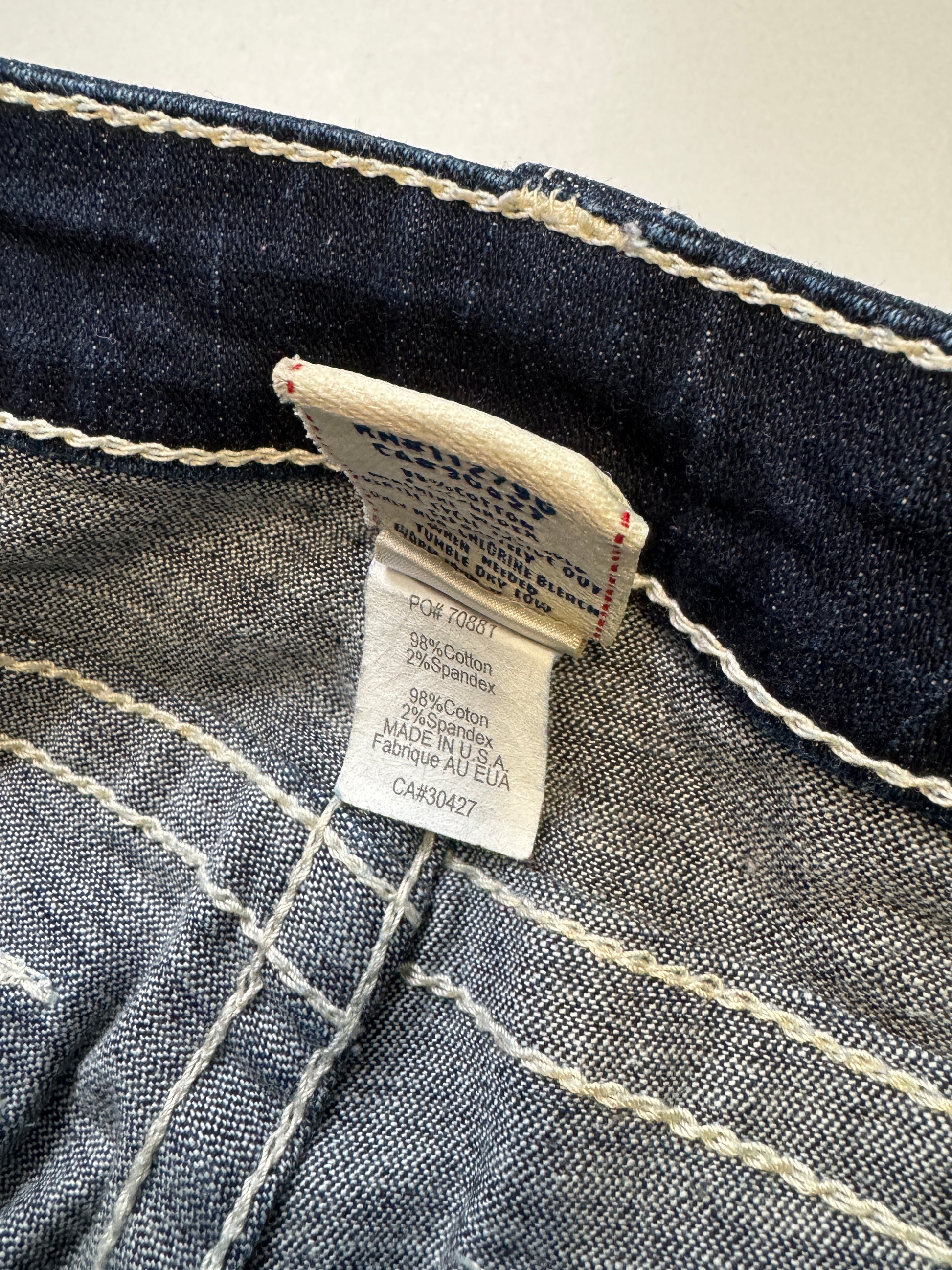 True Religion Purple Diamond Flared  Denim Woman's Jean