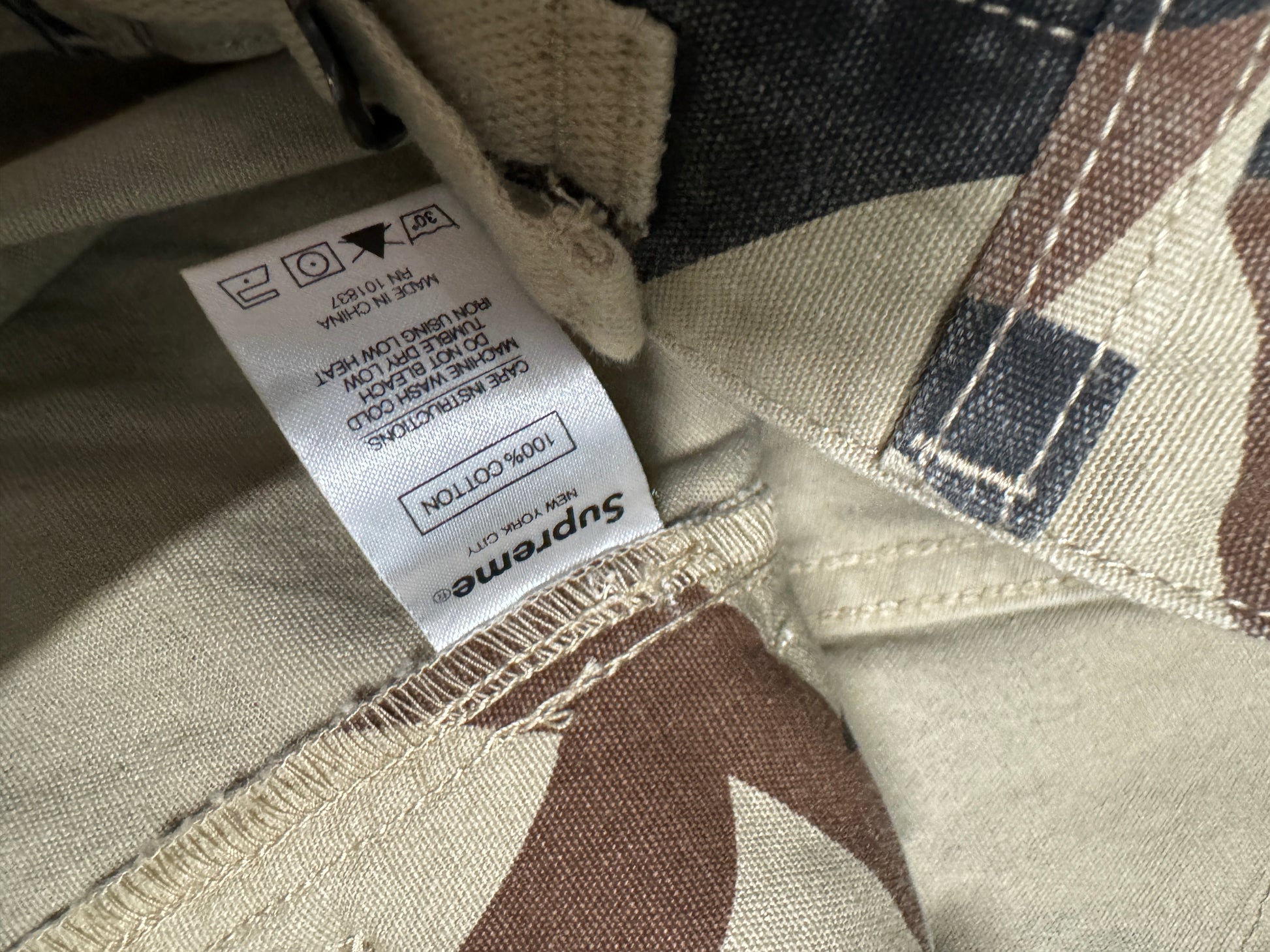 Supreme Tan Tribal Camo Pant