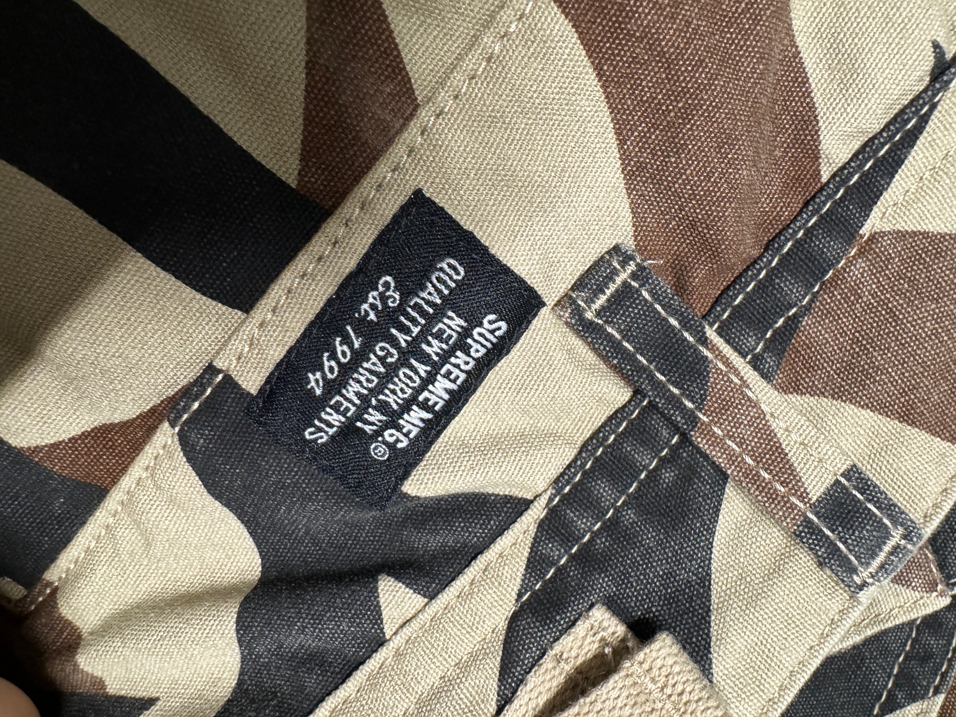 Supreme Tan Tribal Camo Pant