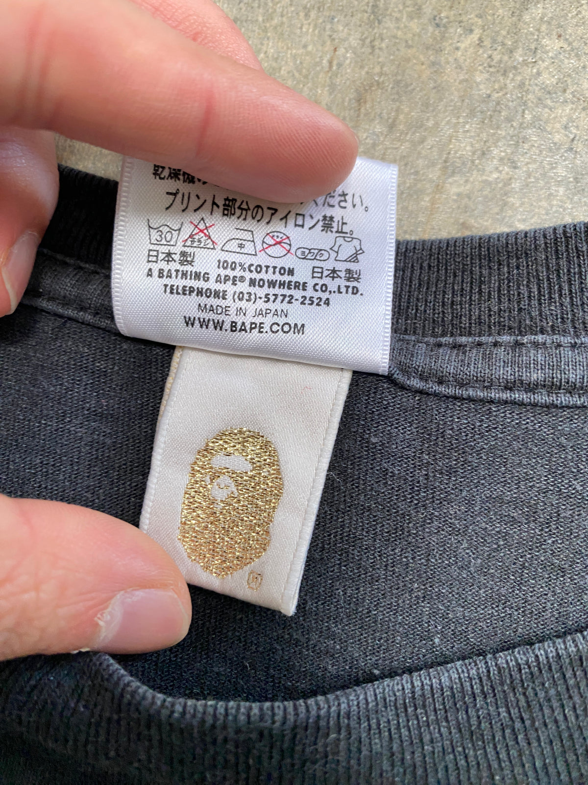 BAPE NYC Black Tee