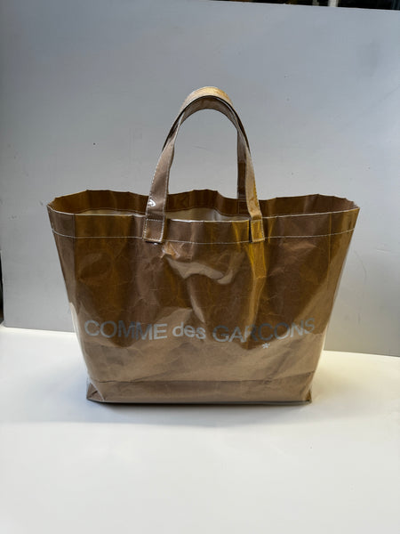 Comme des Garçon PVC Paper Brown Tote Bag