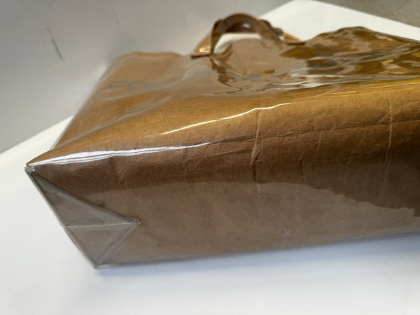 Comme des Garçon PVC Paper Brown Tote Bag