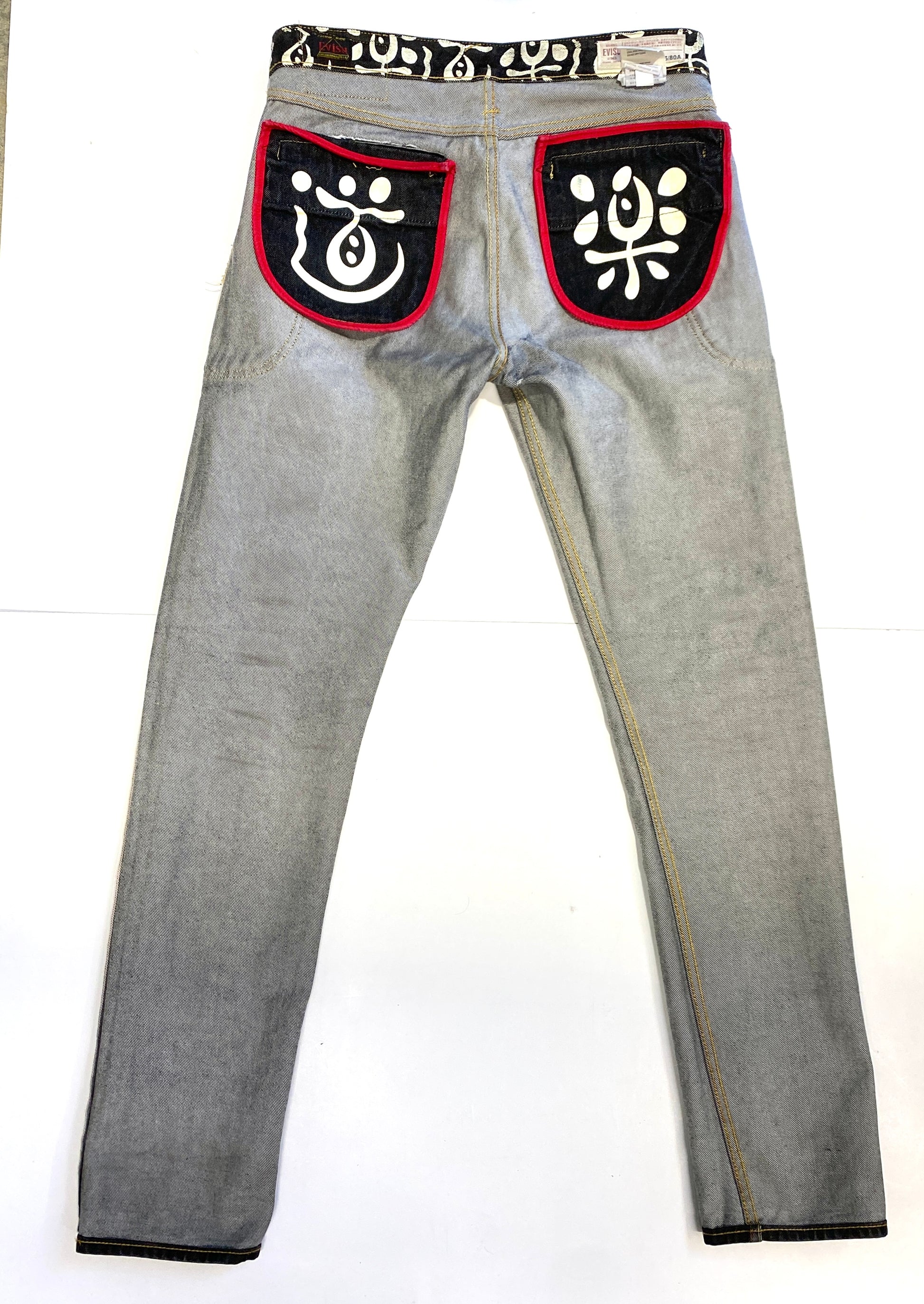 Evisu Red Brush Daicock Denim Jean