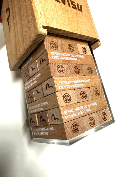 Evisu Jenga Wood Game Set