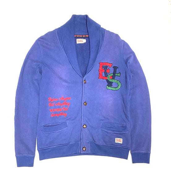 Evisu Blue Cardigan Jacket