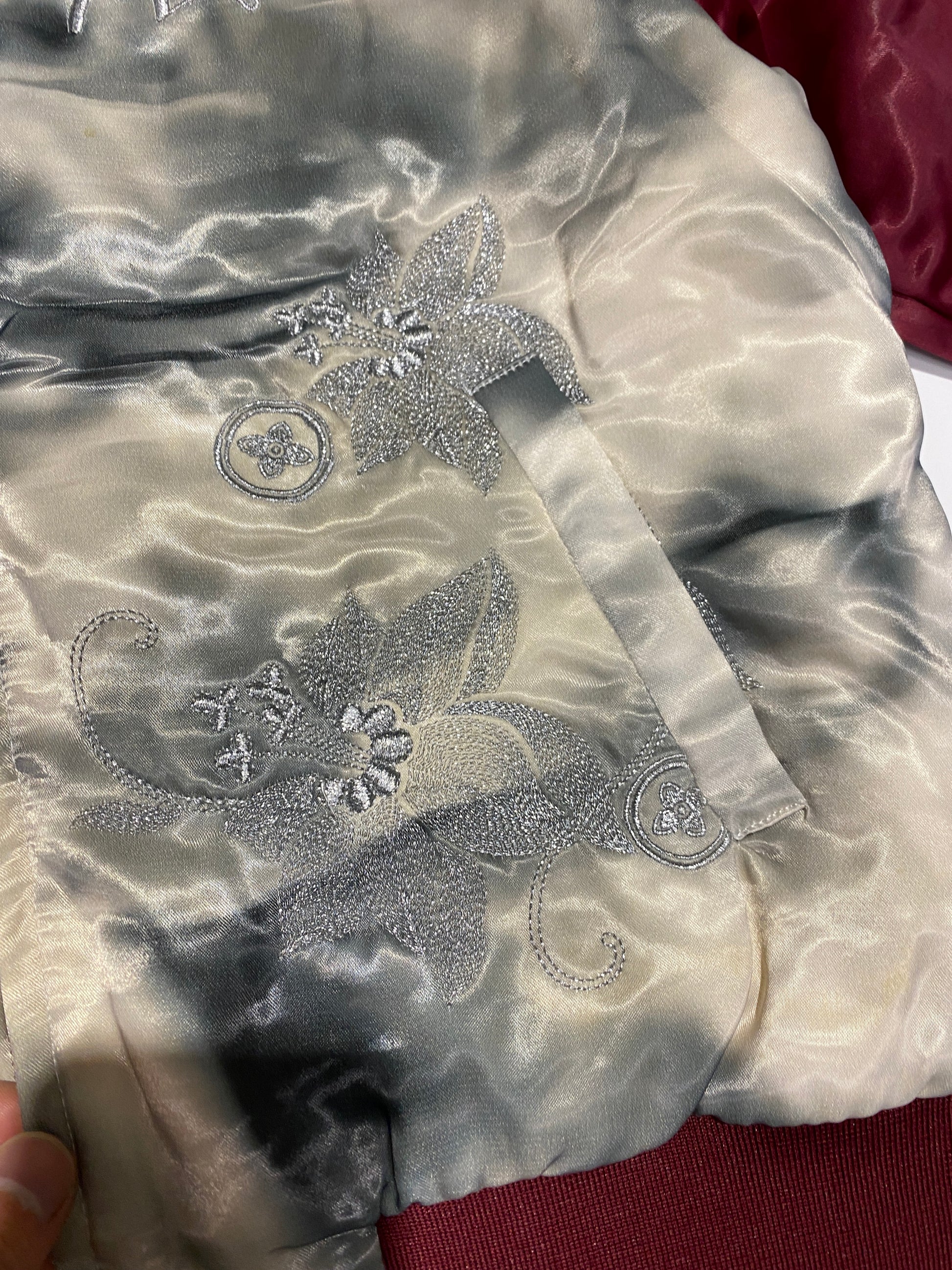 Evisu Silk Painting Bomber Jacket