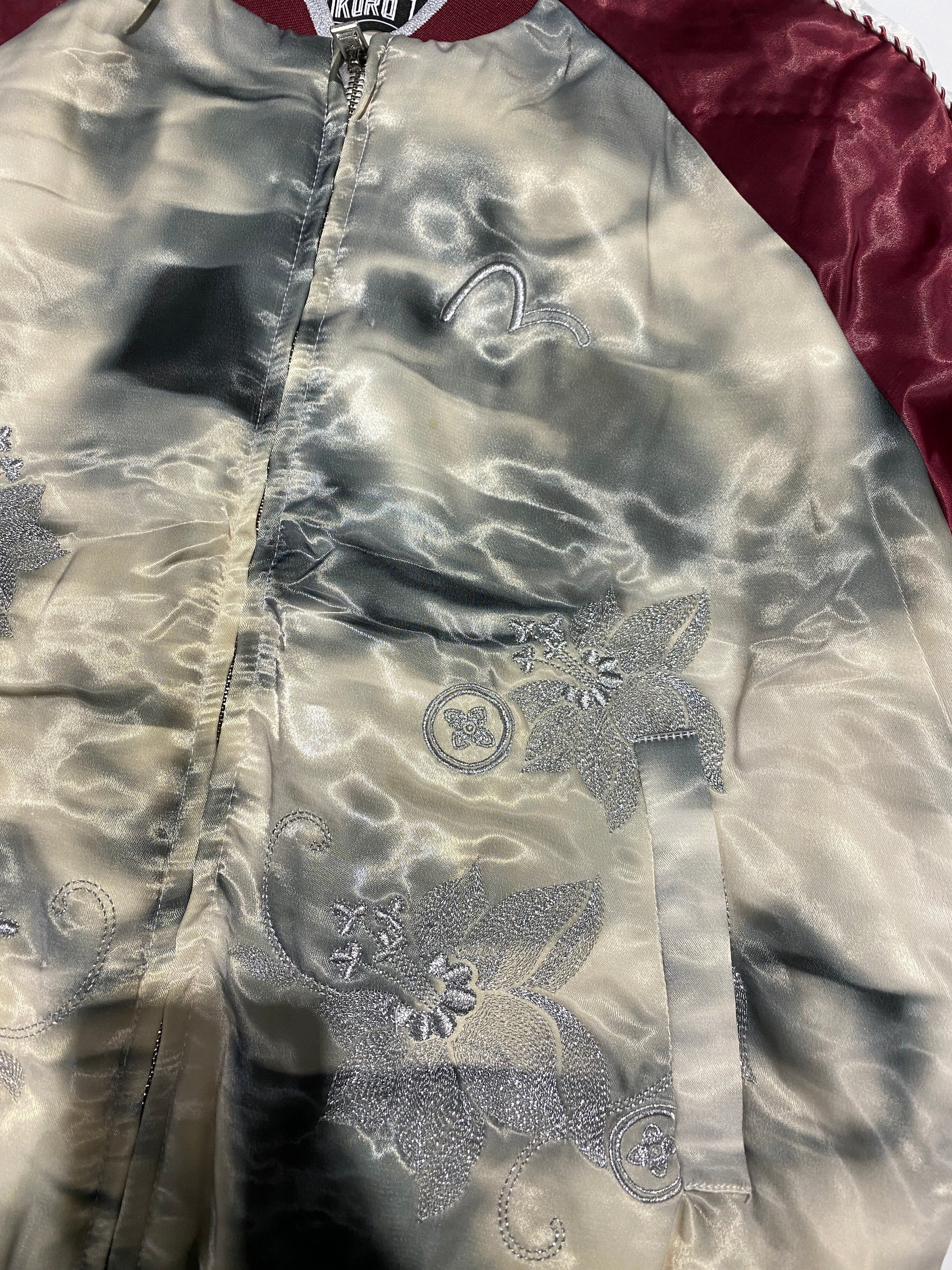 Evisu Silk Painting Bomber Jacket