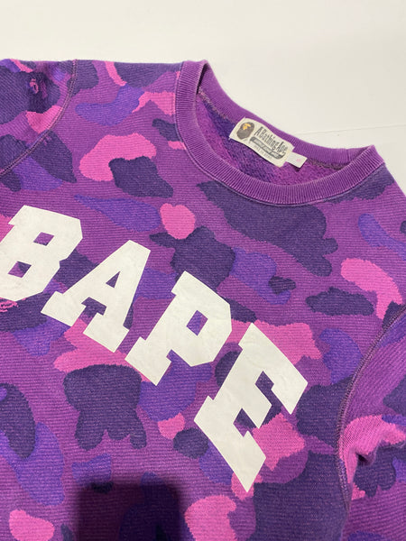 BAPE OG Purple Camo Crewneck