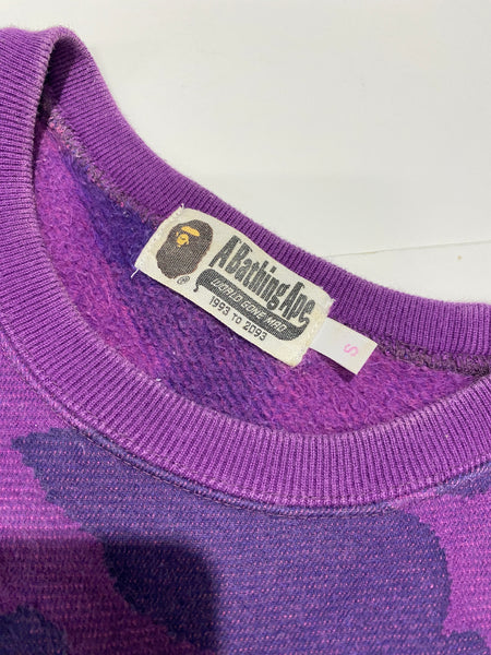 BAPE OG Purple Camo Crewneck