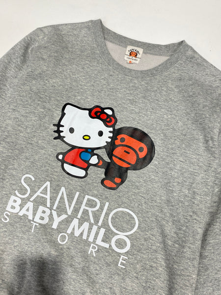 BAPE OG Milo x Hello Kitty  Grey Crewneck