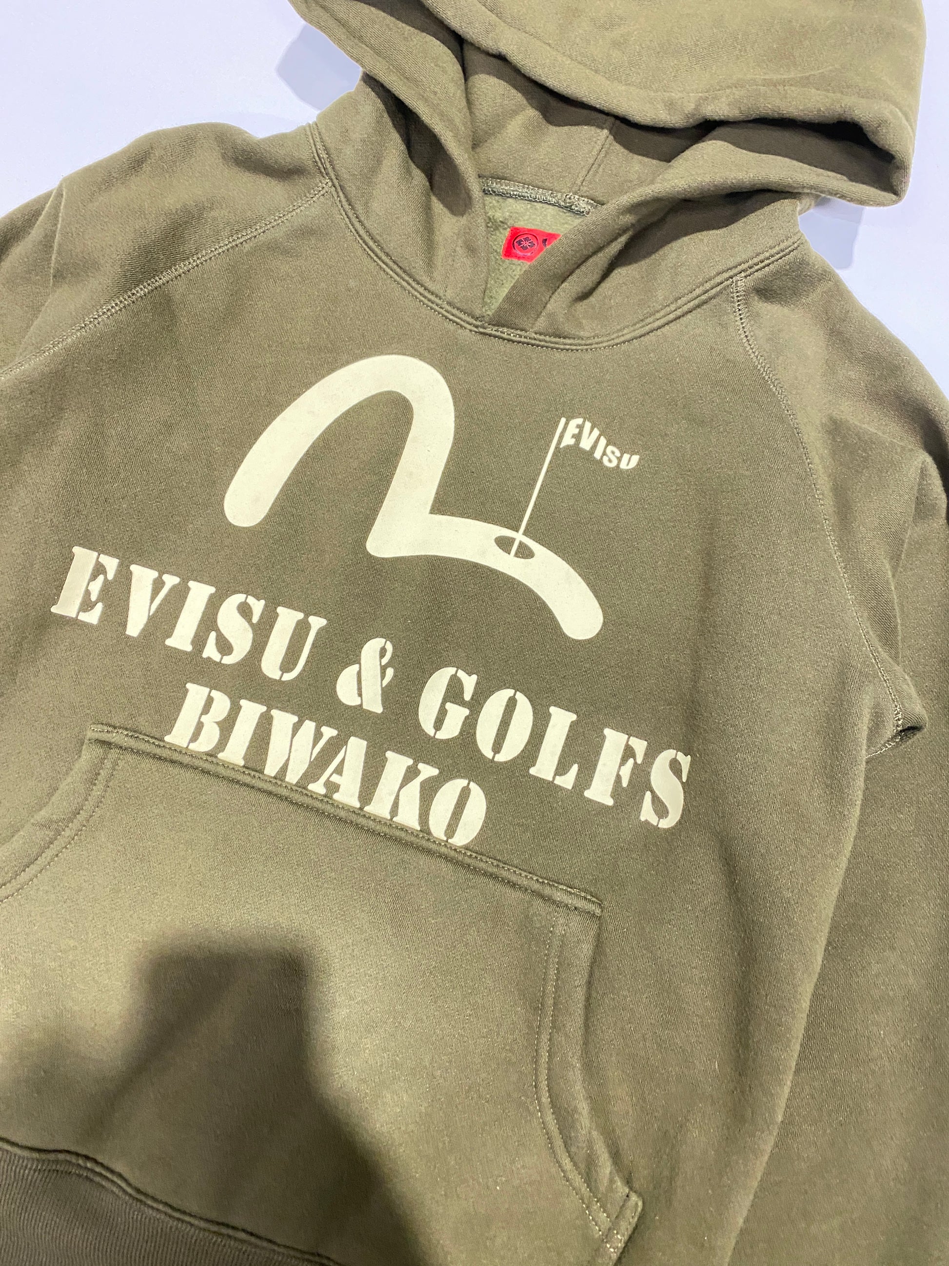 Evisu Olive Green Golf  Biwako Hoodie