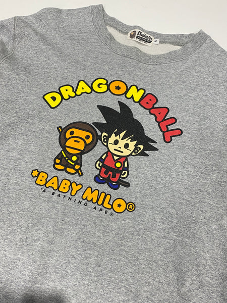 BAPE OG Milo x Dragon Ball Z  Grey Crewneck