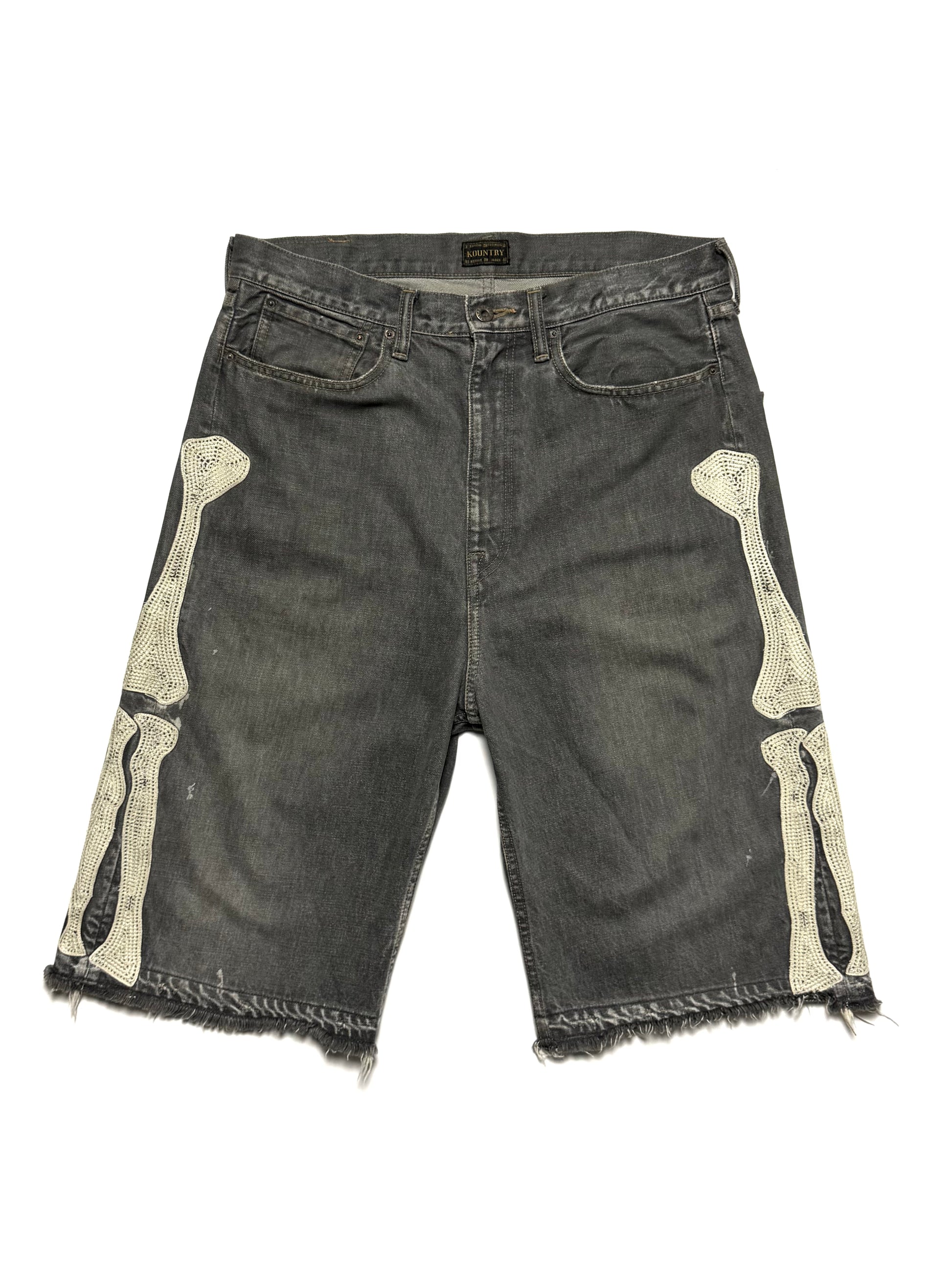 Kapital 14oz Bone Denim Shorts