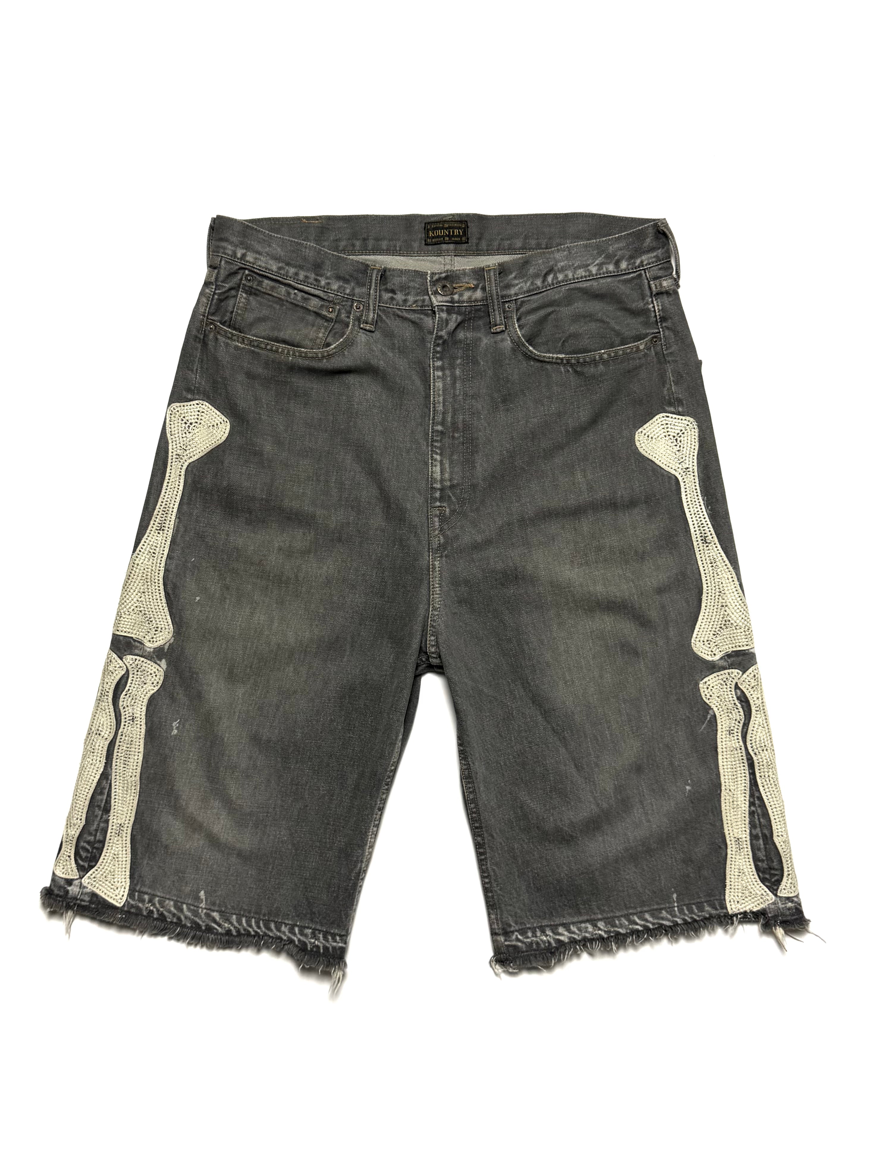 Kapital 14oz Bone Denim Shorts