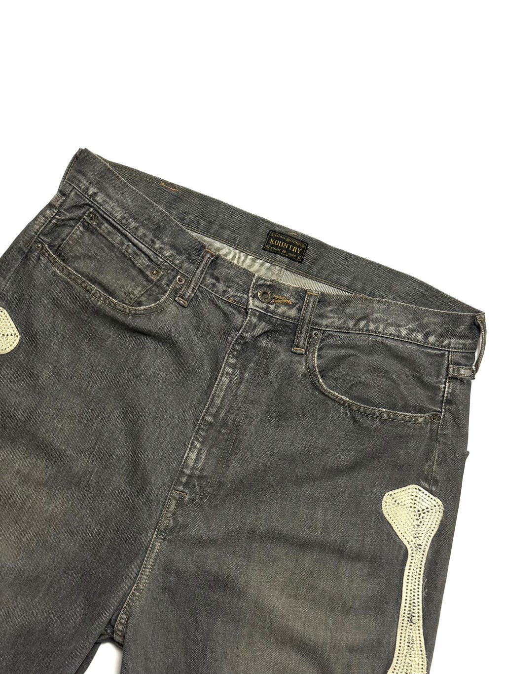 Kapital 14oz Bone Denim Shorts