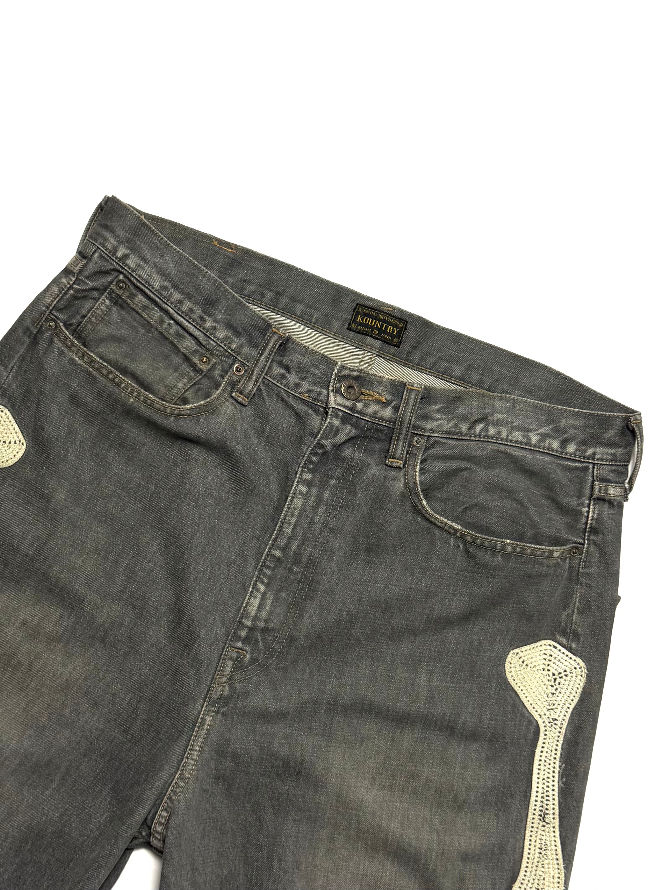 Kapital 14oz Bone Denim Shorts
