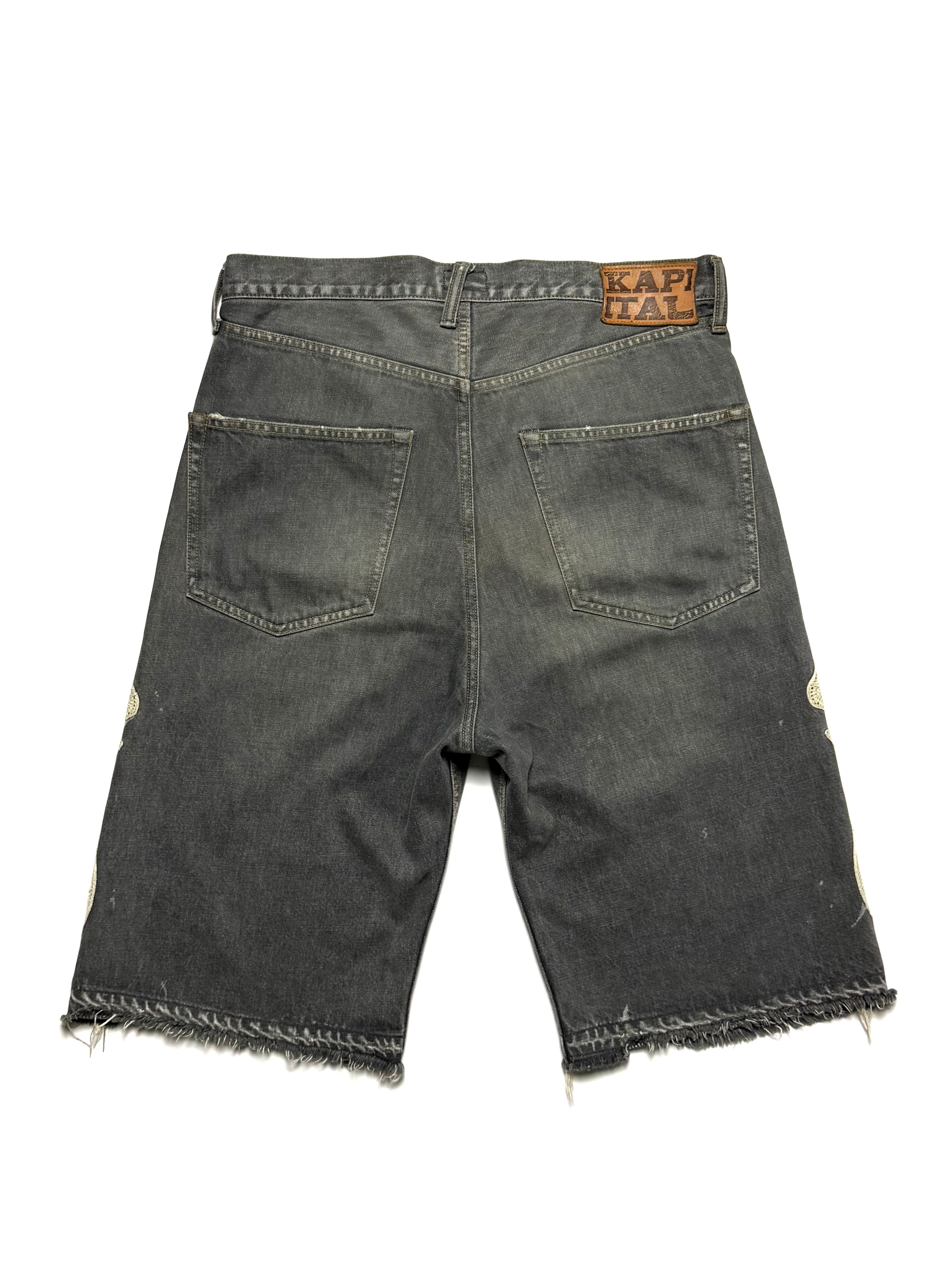 Kapital 14oz Bone Denim Shorts