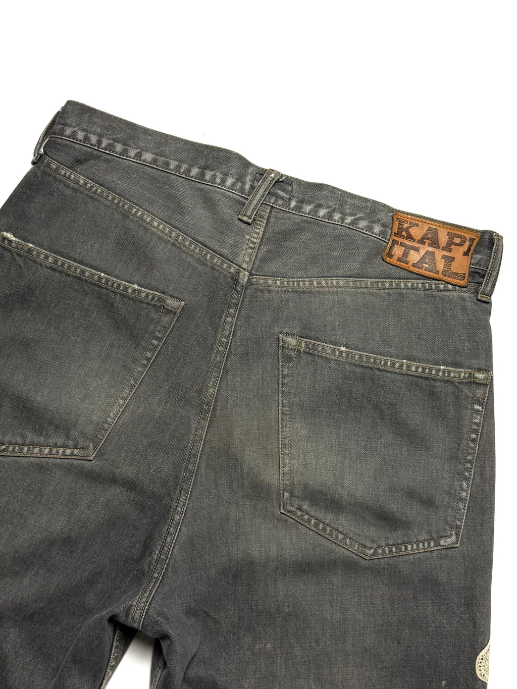 Kapital 14oz Bone Denim Shorts