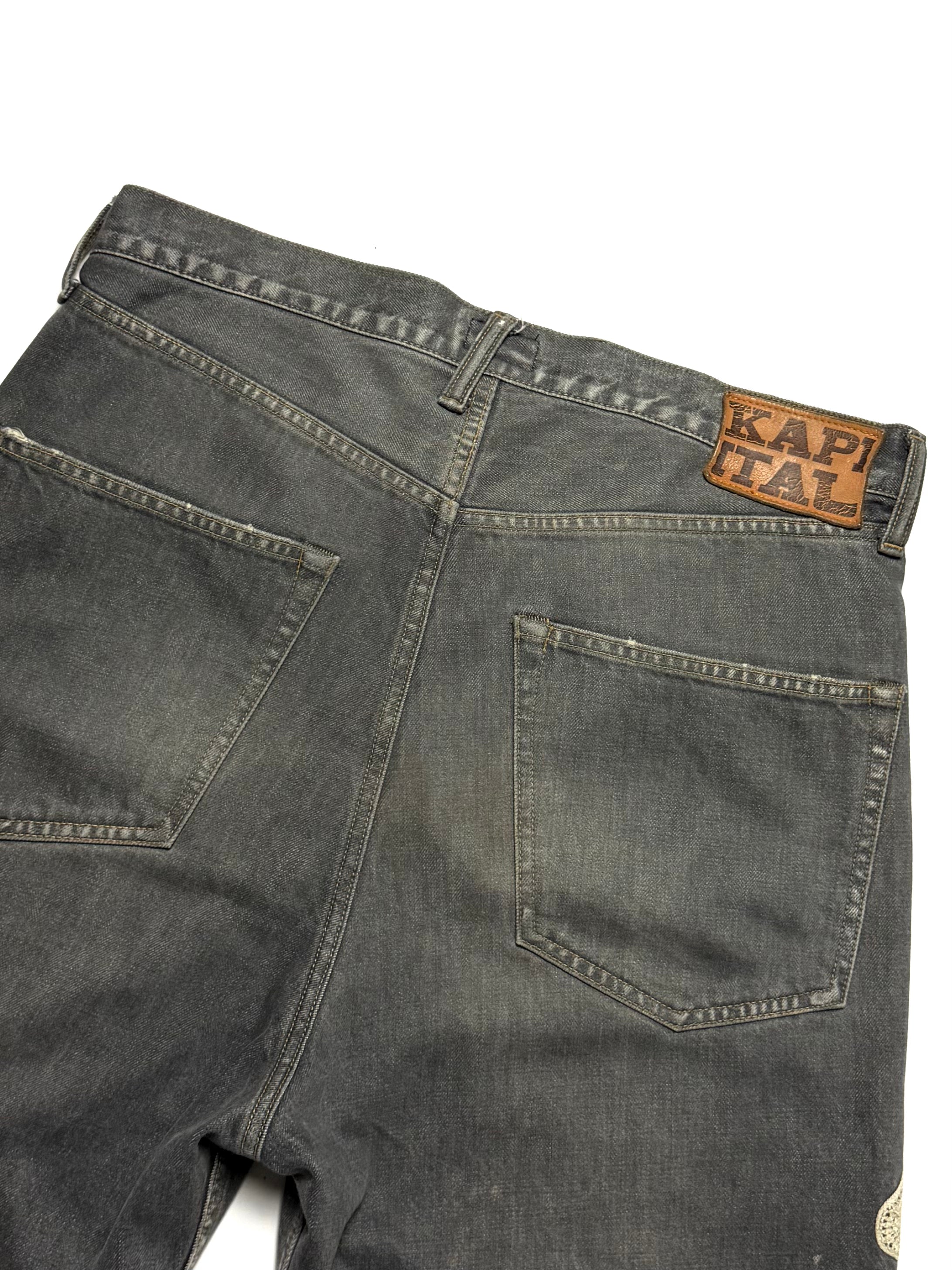 Kapital 14oz Bone Denim Shorts
