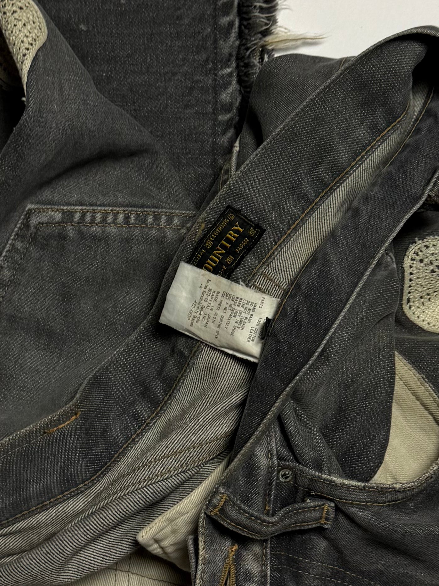 Kapital 14oz Bone Denim Shorts