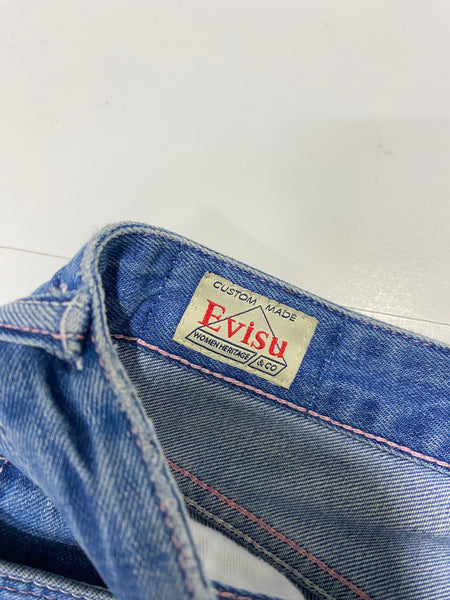 Evisu Washed Pink Daicock Denim Jean