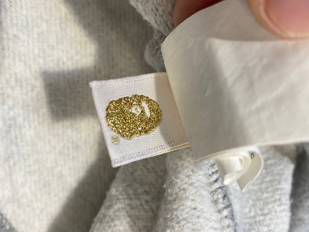 BAPE OG Milo  Rainbow Embroidery  Grey Crewneck