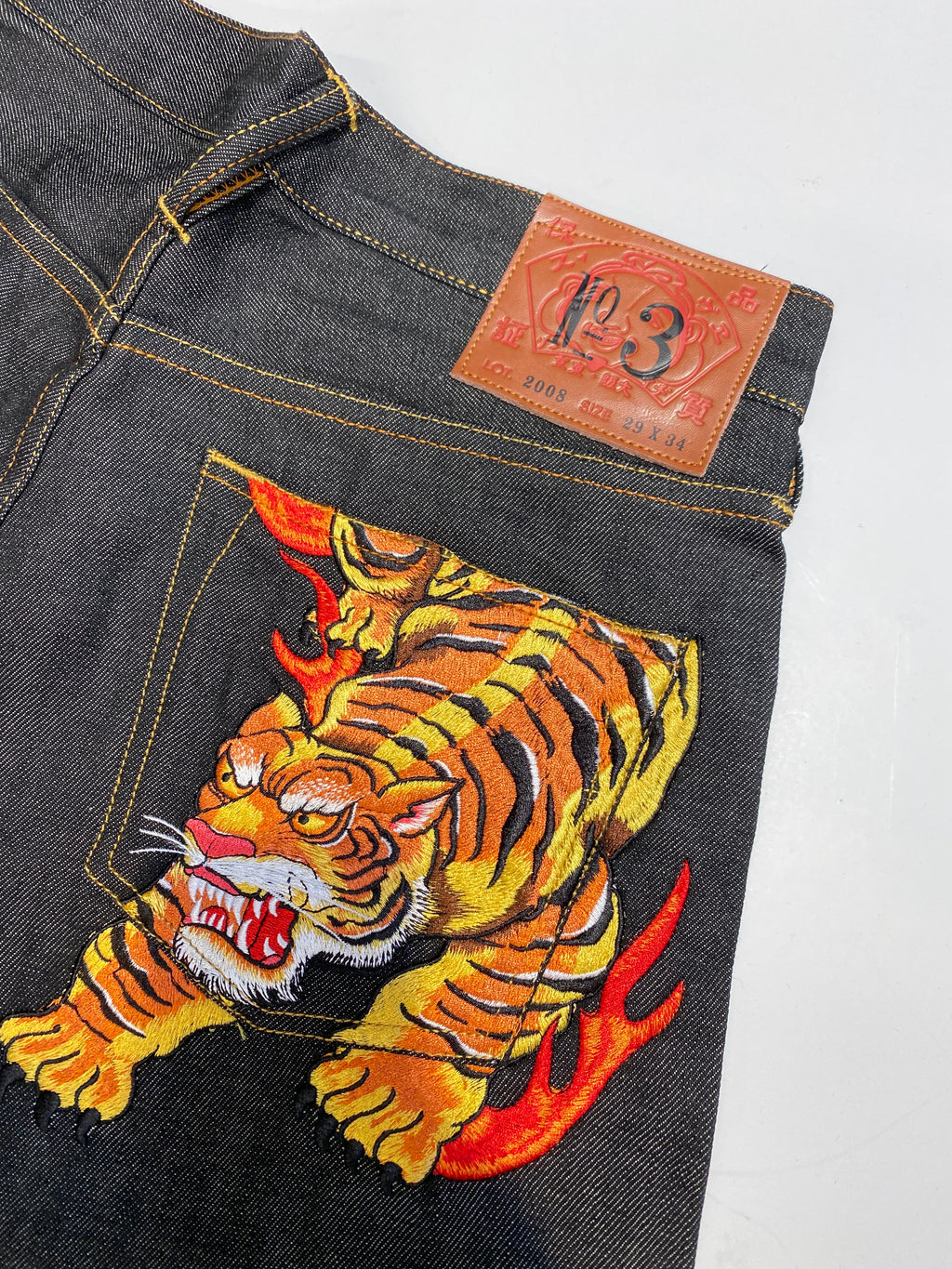 Evisu Tiger Embroidery  Pocket No.3 Denim Jean