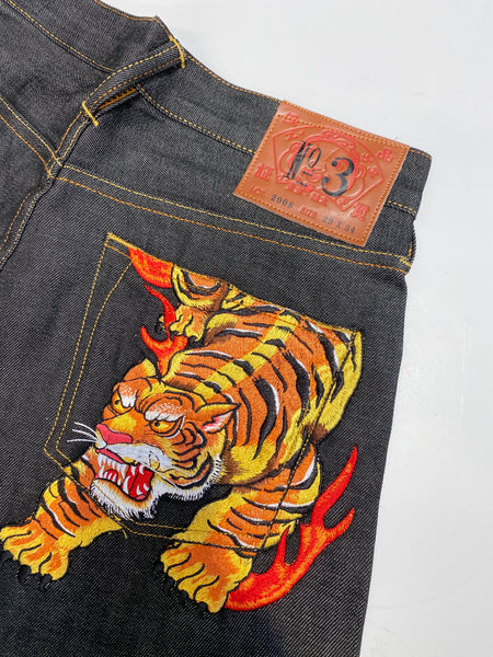 Evisu Tiger Embroidery  Pocket No.3 Denim Jean