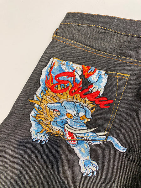 Evisu Tiger Embroidery  Pocket No.3 Denim Jean