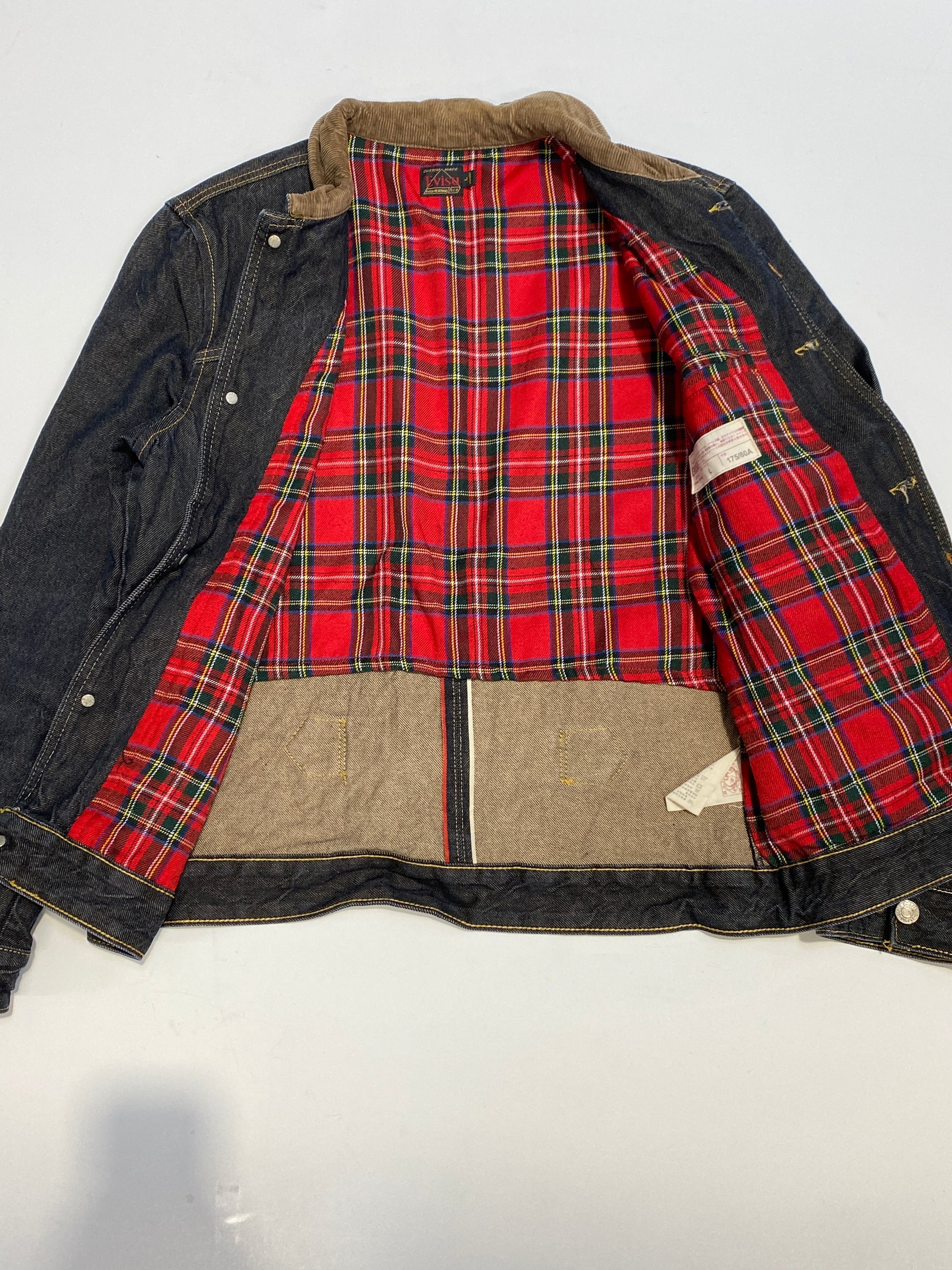 Evisu Western Raw Denim Corduroy Jacket