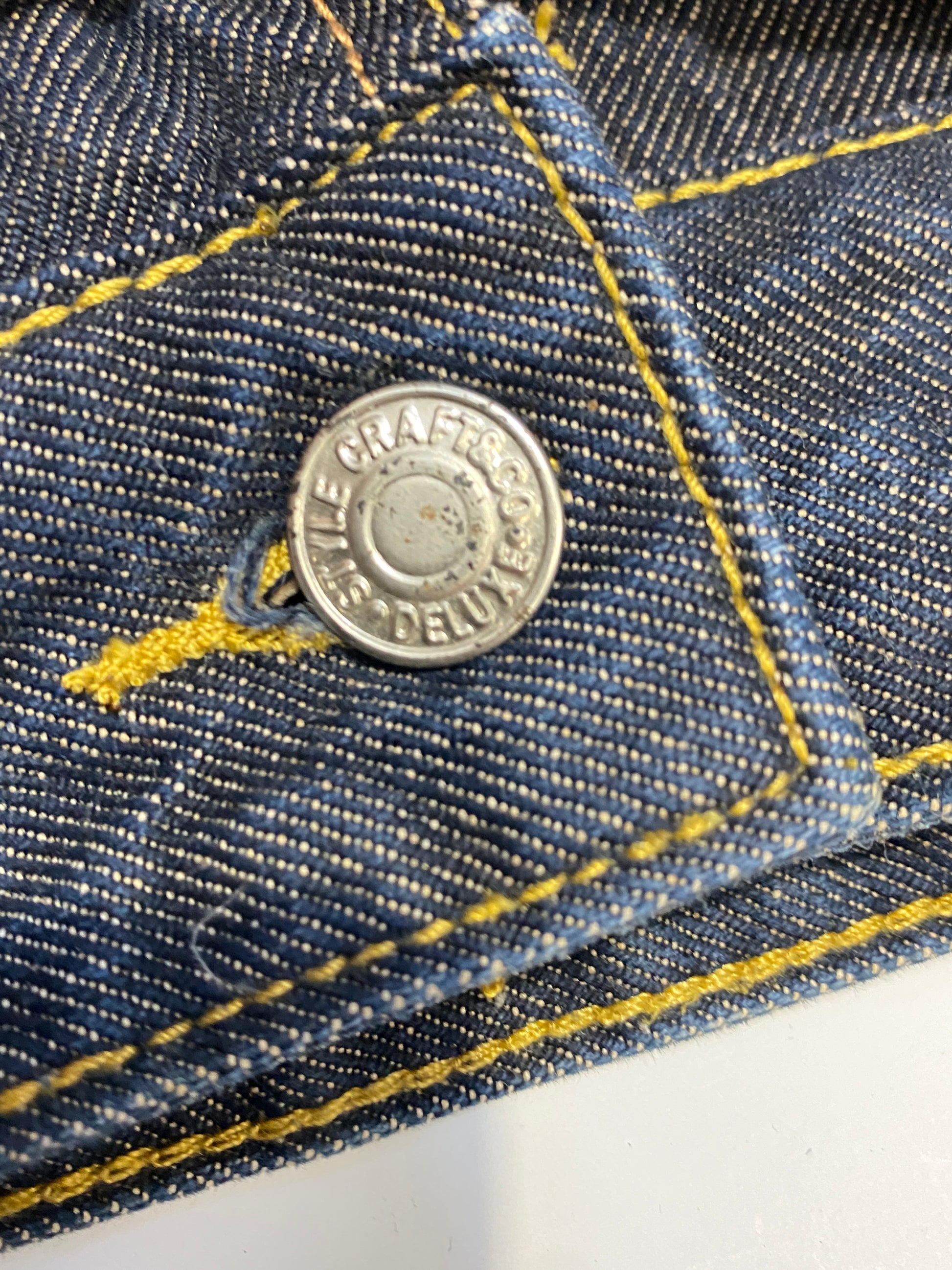 Evisu Western Raw Denim Corduroy Jacket