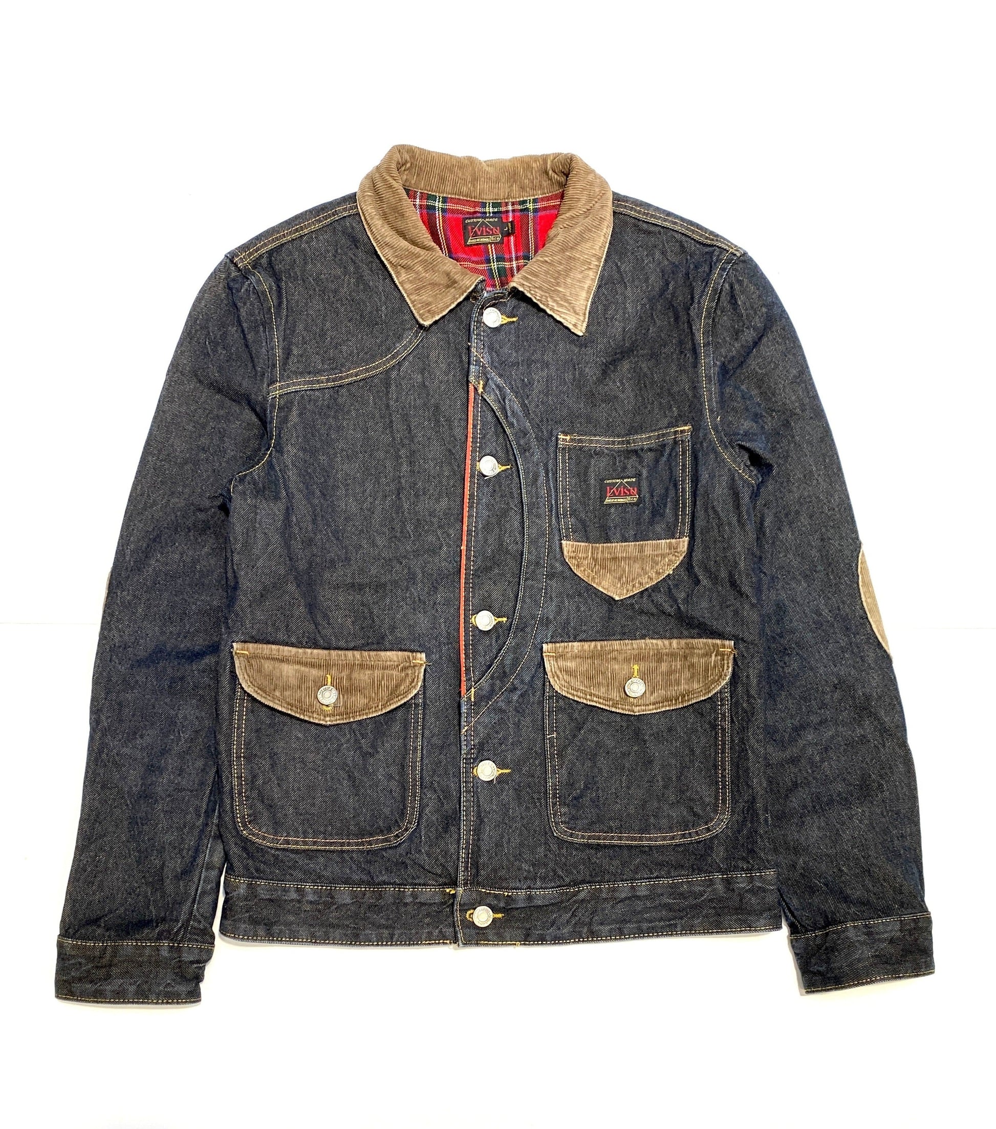 Evisu Western Raw Denim Corduroy Jacket