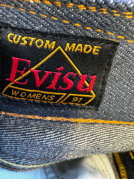 Evisu Yellow Daicock Raw Denim Jean