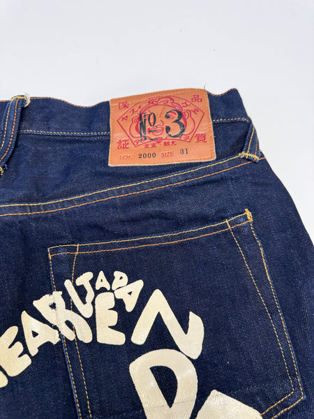 Evisu Long Word Daicock Raw Denim Jean