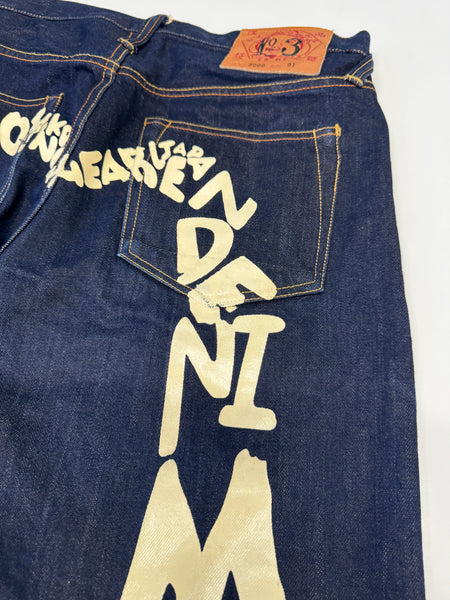 Evisu Long Word Daicock Raw Denim Jean