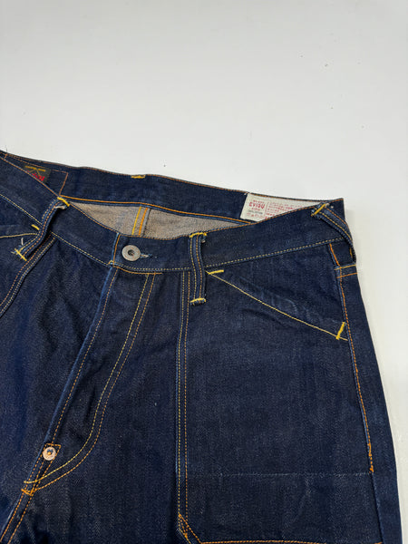 Evisu Long Word Daicock Raw Denim Jean