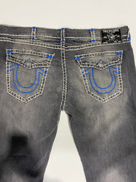 True Religion Ricky Grey Faded Denim Jean