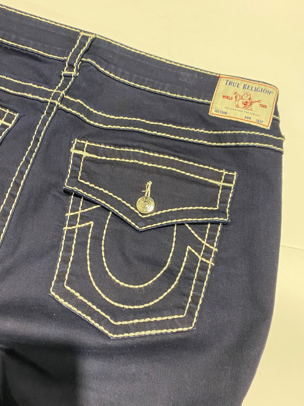 True Religion Jeannie Curvy Skinny Navy Pant