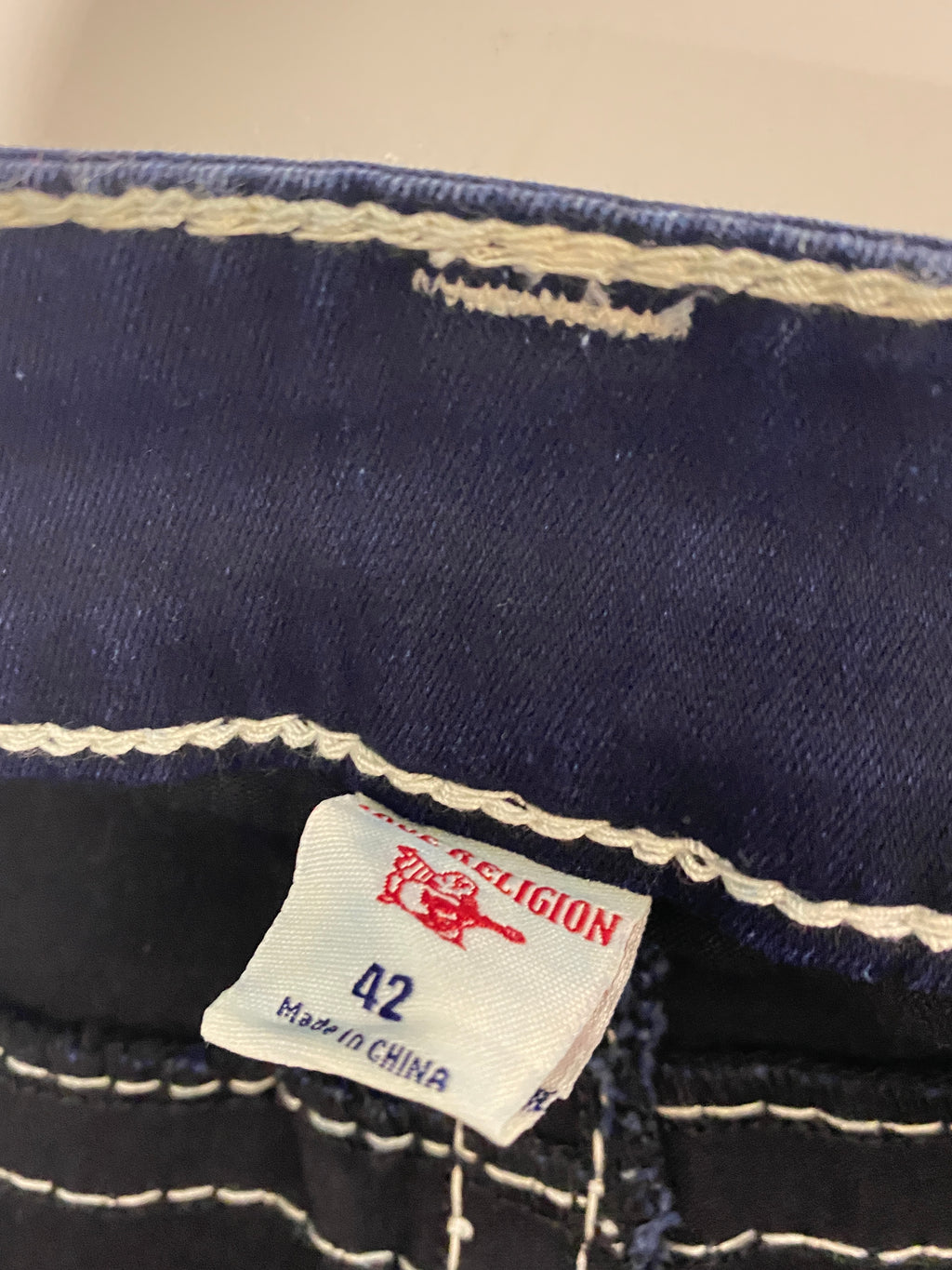 True Religion Jeannie Curvy Skinny Navy Pant