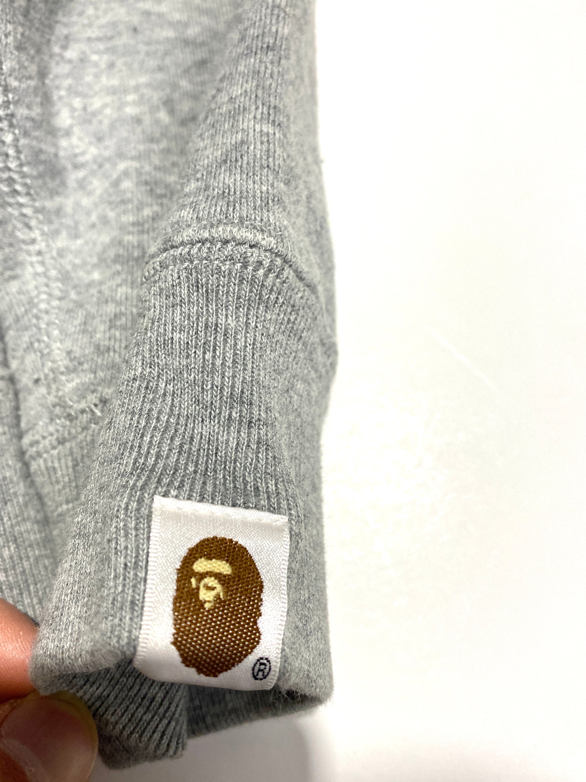 BAPE Grey BM Zip Hoodie