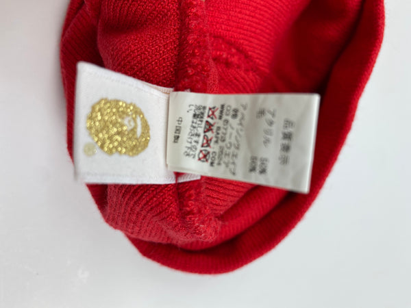 BAPE OG NYC Store Red Beanie