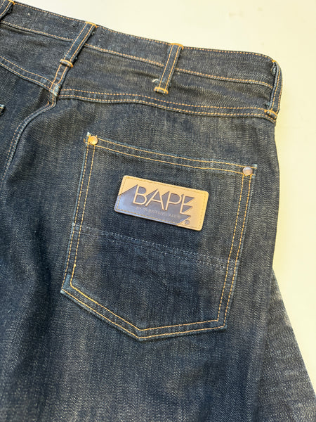 BAPE OG Yellow Double Star Denim Jean