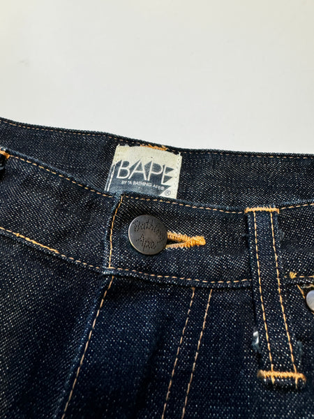 BAPE OG Yellow Double Star Denim Jean