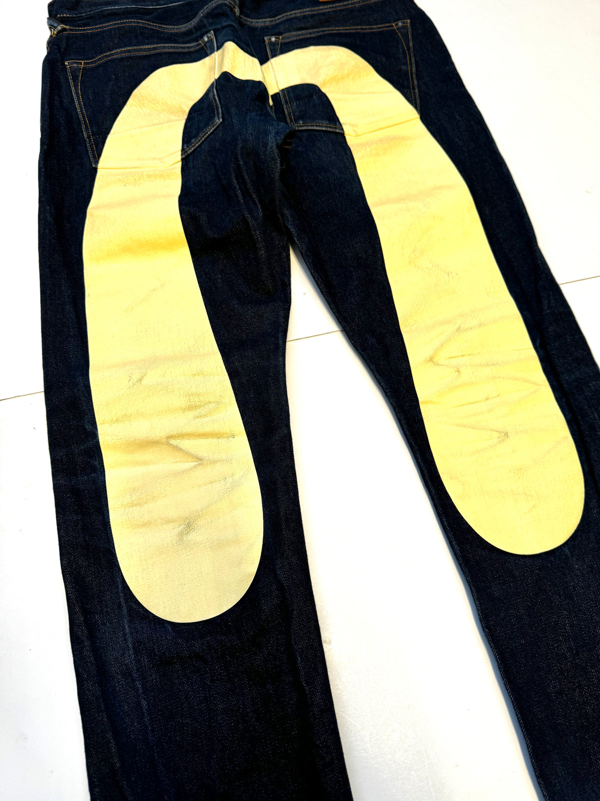 Evisu  White Daicock Denim Jean