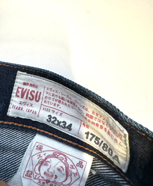 Evisu  White Daicock Denim Jean