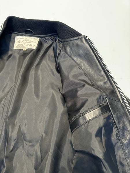 Avirex Black Leather Jacket