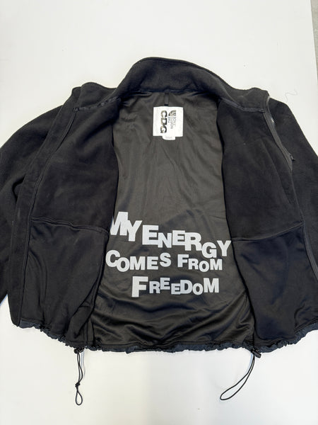 Comme des Garçon X The North Face Fleece " My Energy Comes From Freedom" Jacket