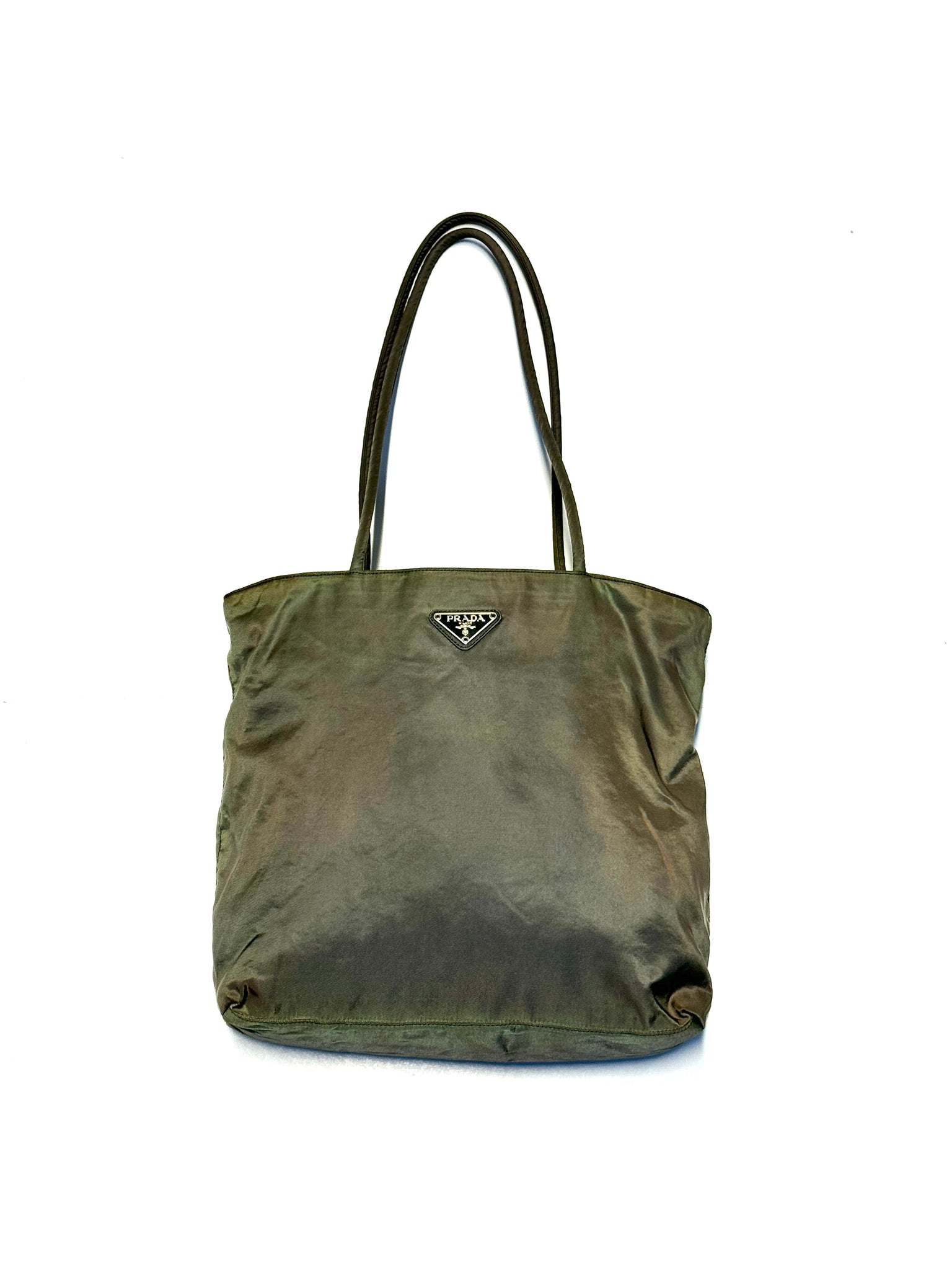 PRADA Vintage Olive Tote Bag