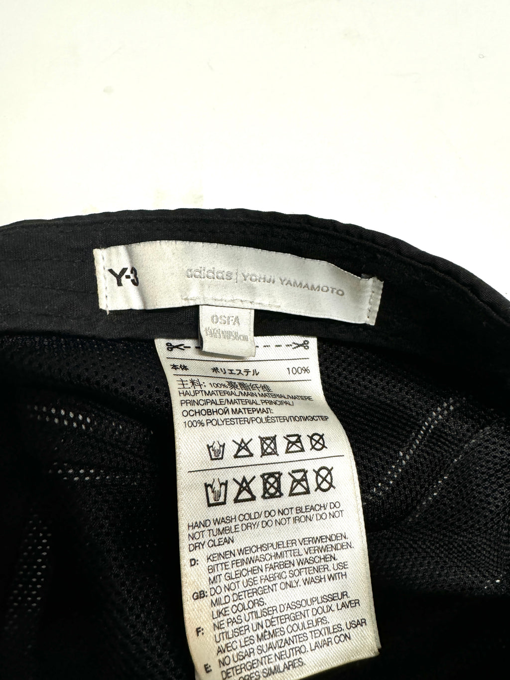 Y-3 Yohji x Adidas 3M Tech Hat