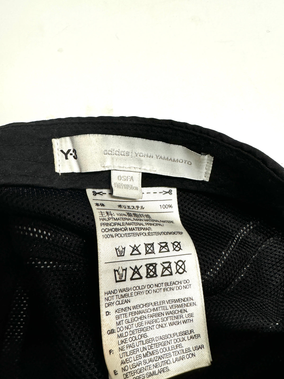 Y-3 Yohji x Adidas 3M Tech Hat